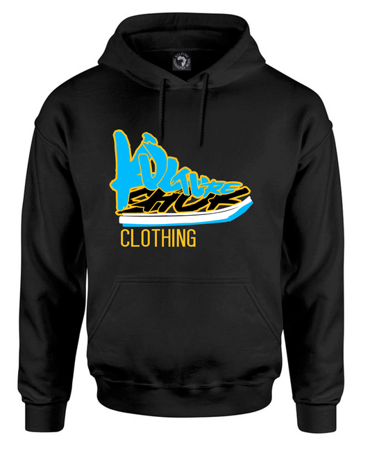 KICKS N TRICKS HOODIE - SKY BLUE & BLACK