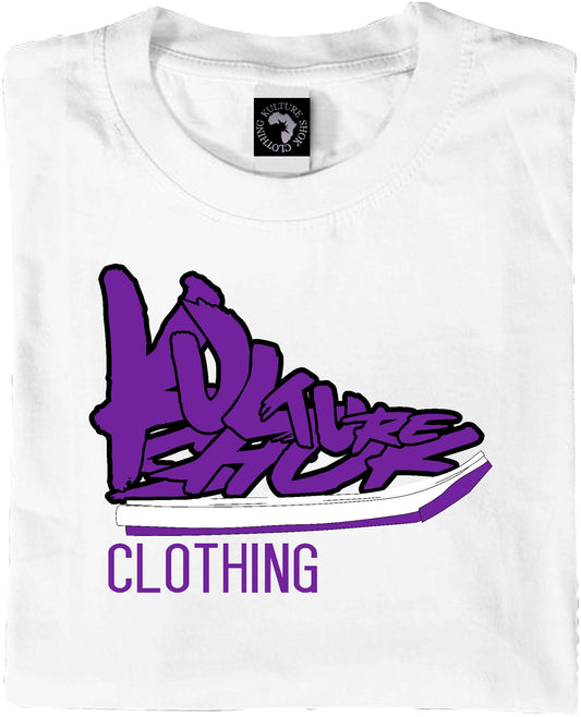 KICKS N TRICKS WHITE TEE - PURPLE