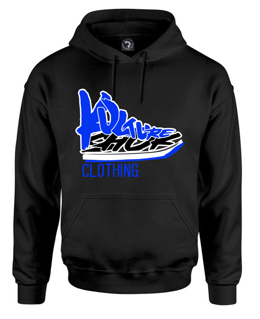 KICKS N TRICKS HOODIE - BLUE & BLACK