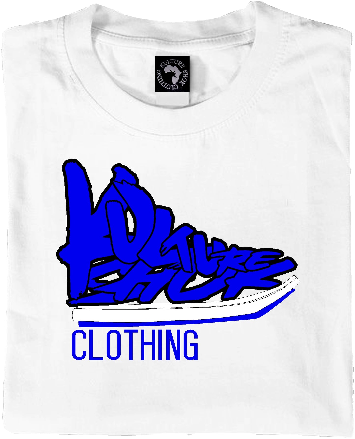 KICKS & TRICKS WHITE TEE - BLUE