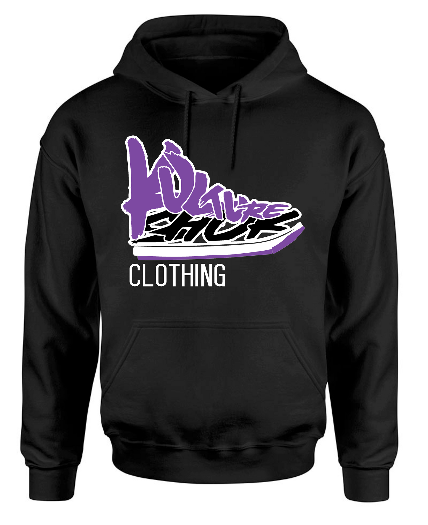 KICKS N TRICKS HOODIE - PURPLE & BLACK