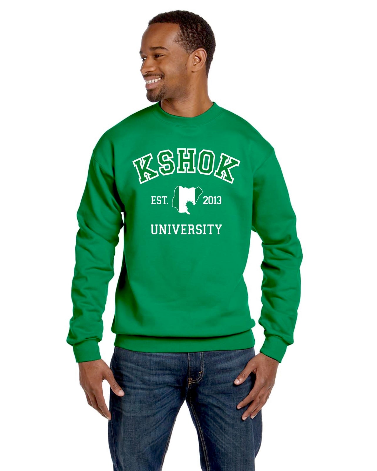 KSHOK UNIVERSITY CREWNECK SWEATER - NIGERIA