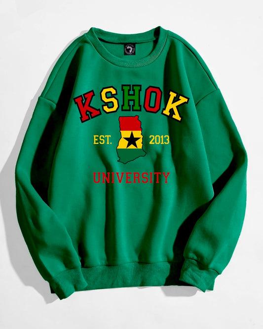 KSHOK UNIVERSITY CREWNECK SWEATER - GHANA