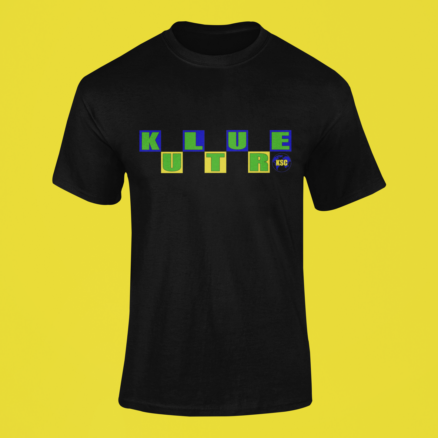 KULTURE CHECKERS BLACK TEE - BRAZIL