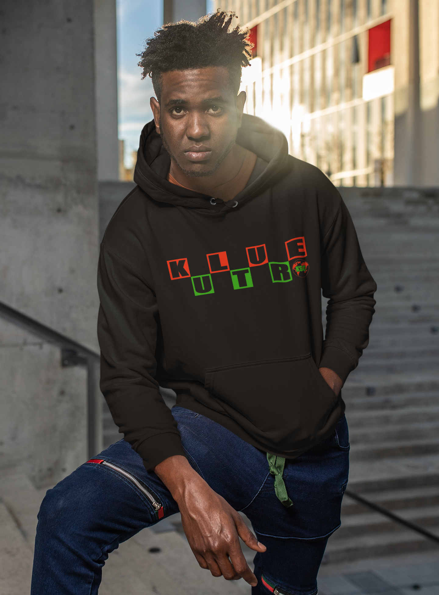 KULTURE CHECKERS HOODIE - AFRICA