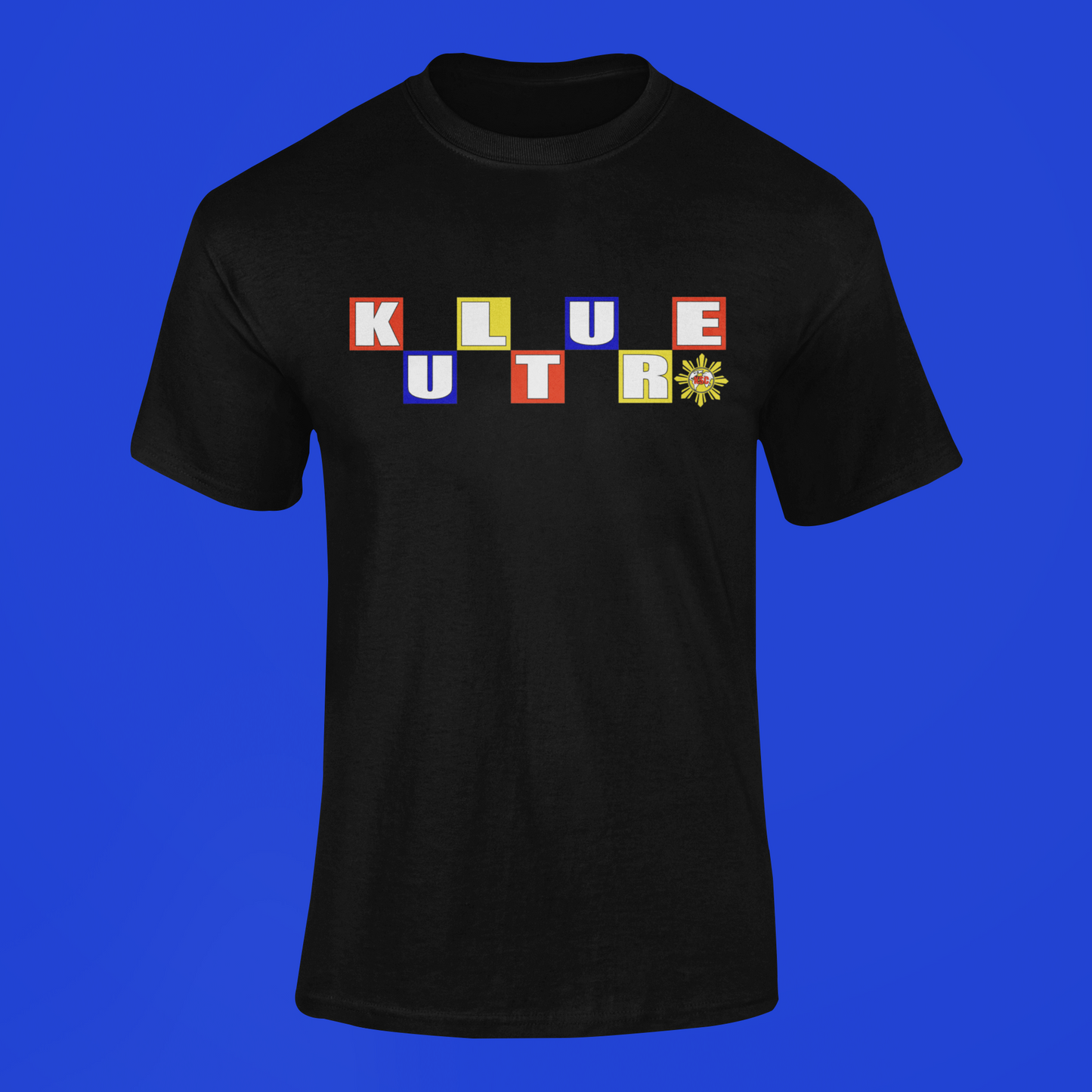 KULTURE CHECKERS BLACK TEE - PHILIPPINES